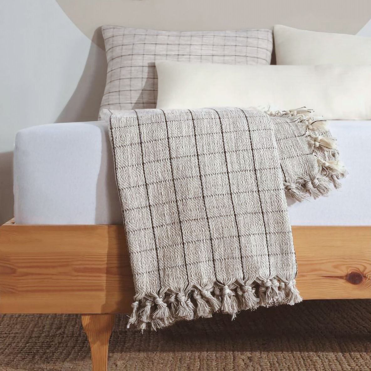 Minimalist 100% Organic Cotton Throw Blankets & Bedspreads