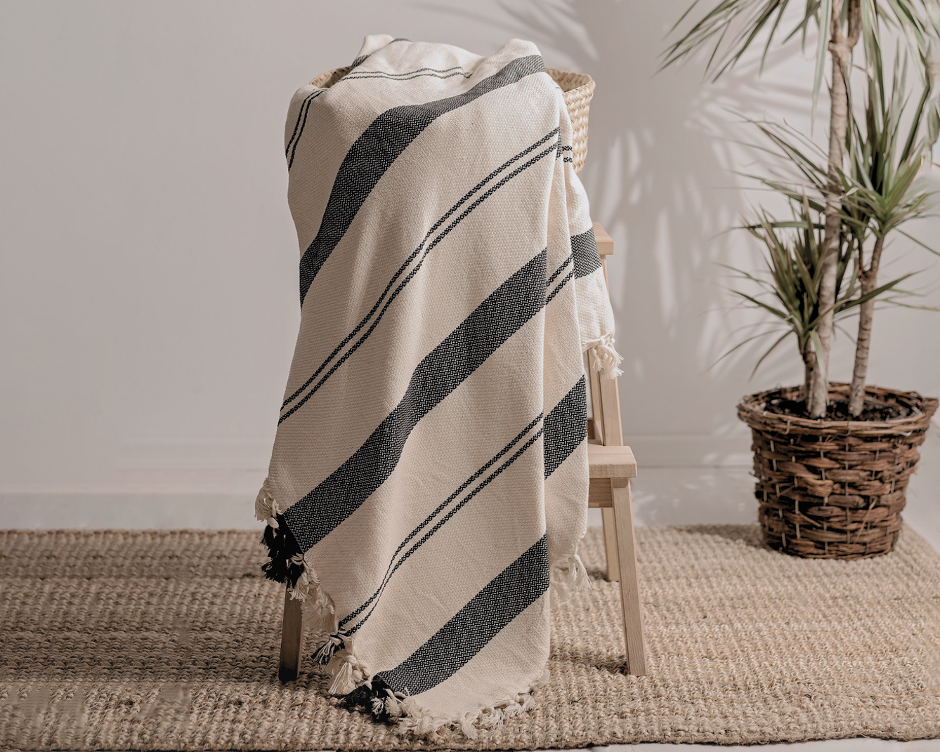Minimalist 100% Organic Cotton Throw Blankets & Bedspreads