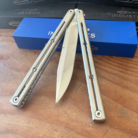 Squid Industries Zirblast Titanium Krake Raken Weehawk silver