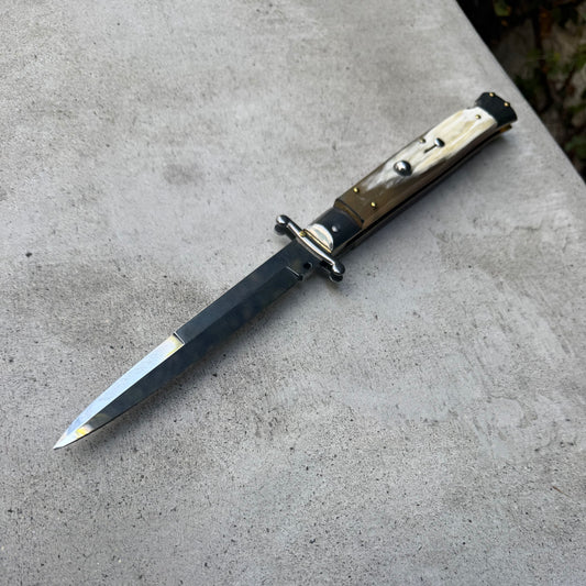 Frank Beltrame Switchblade White / Tan Horn