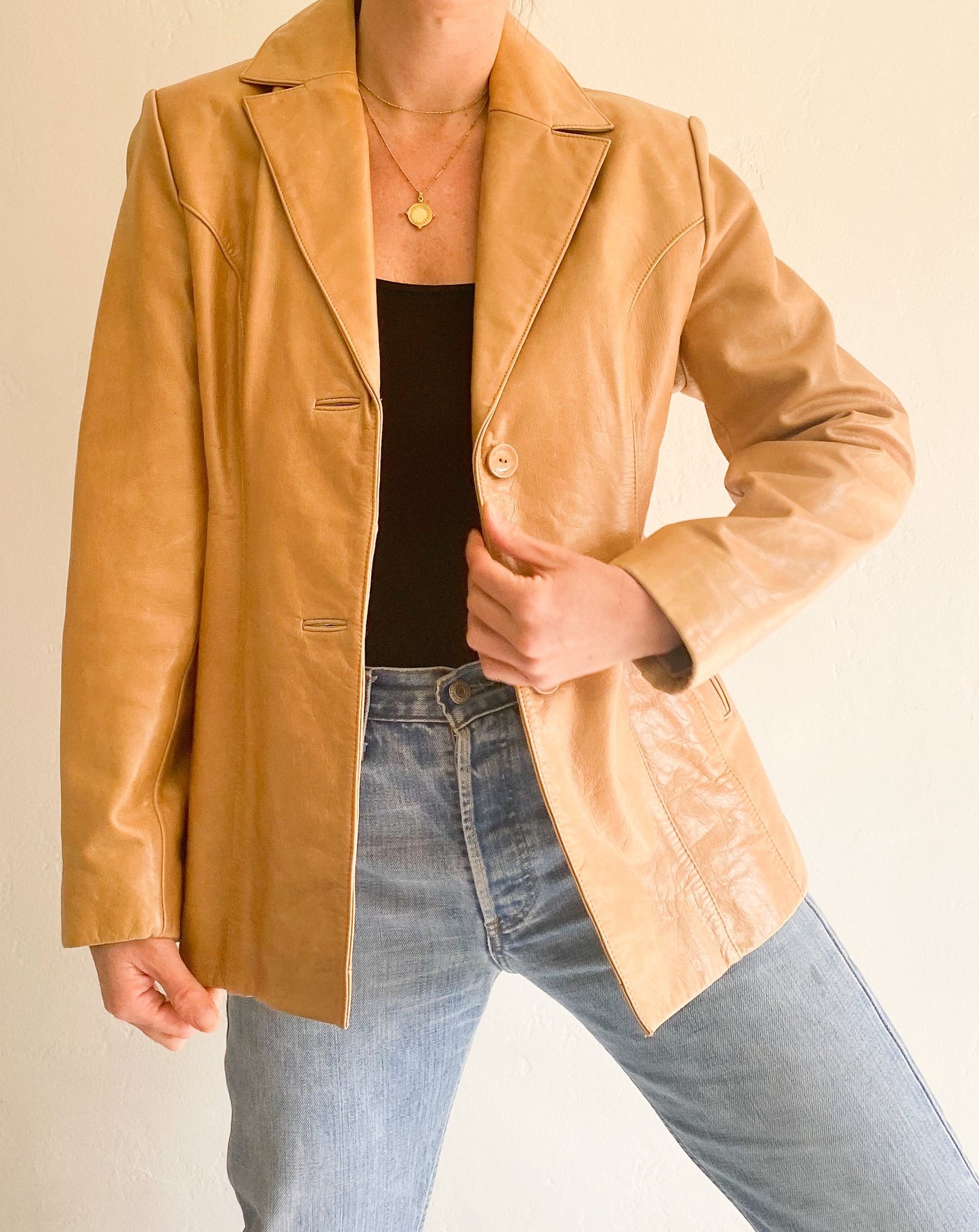 Vintage Pelle Studio x Wilsons Leather Camel Jacket