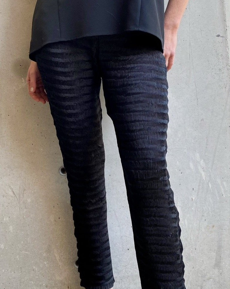 Vintage Issey Miyake Black Pleat Trouser