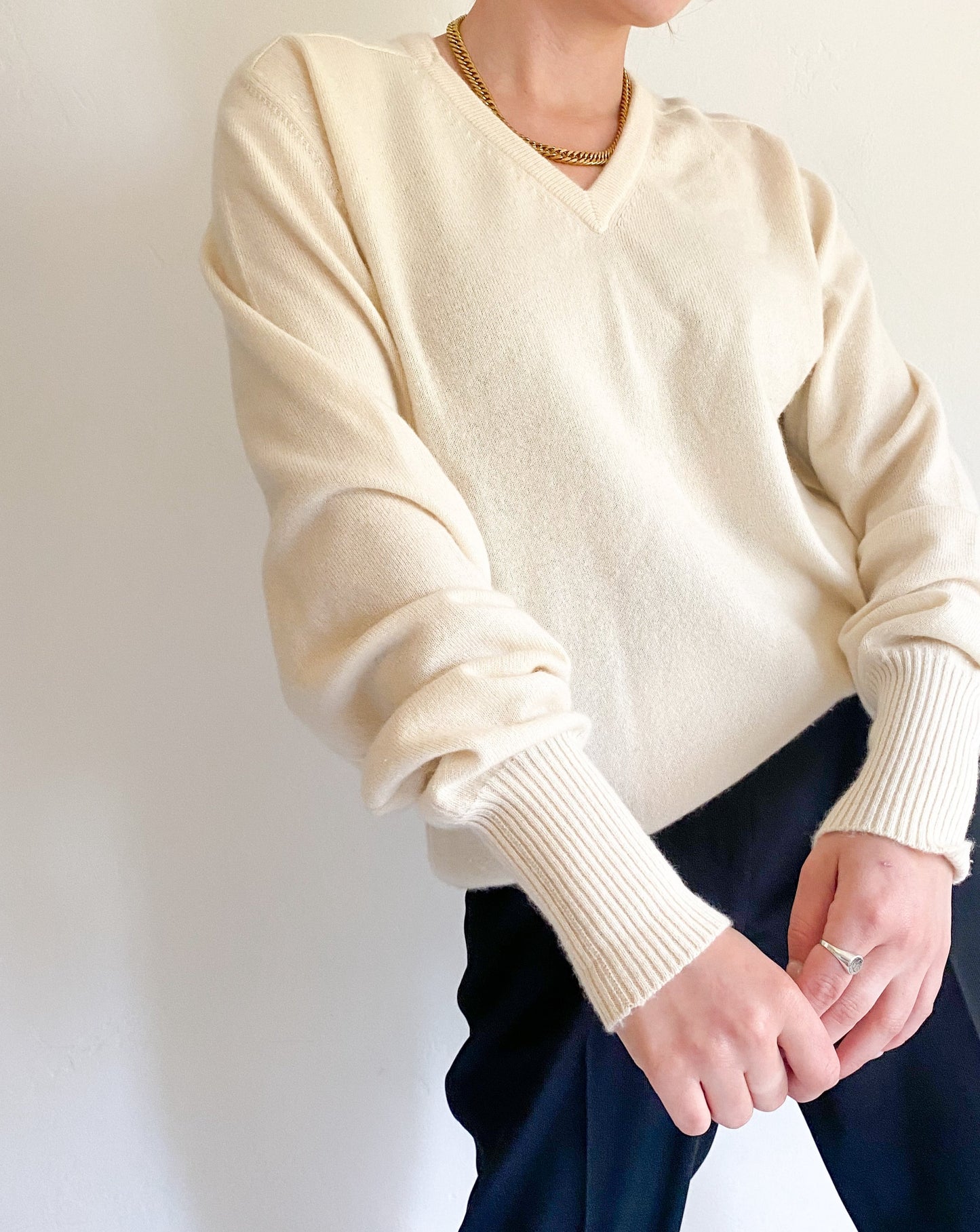 Vintage Giorgio Sant'Angelo Cream Sweater