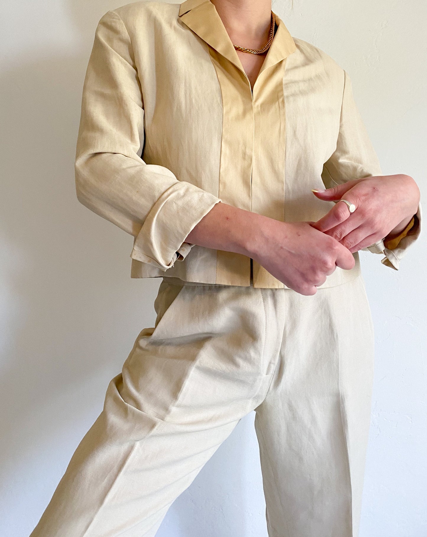 Vintage Zapa Beige Suit
