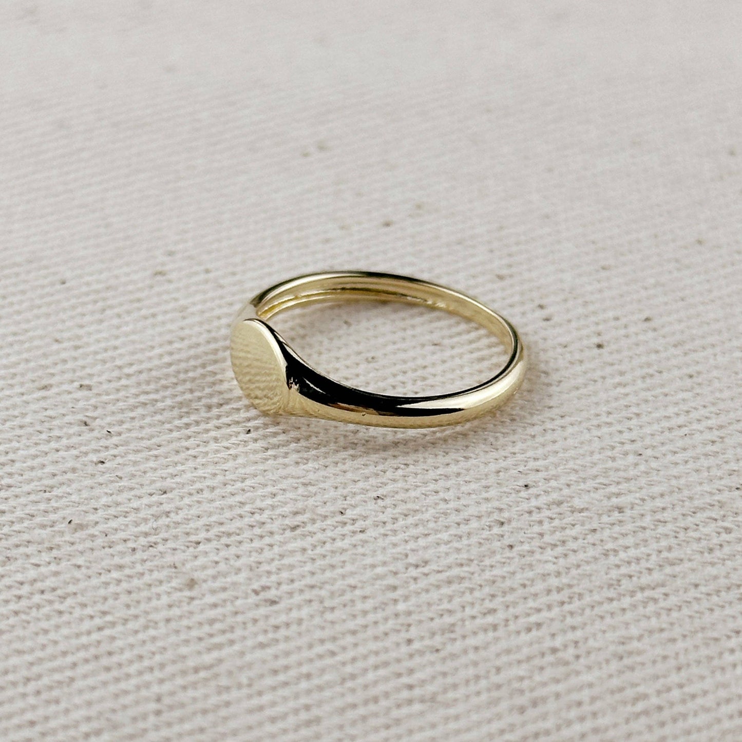 18k Gold Filled Signet Ring