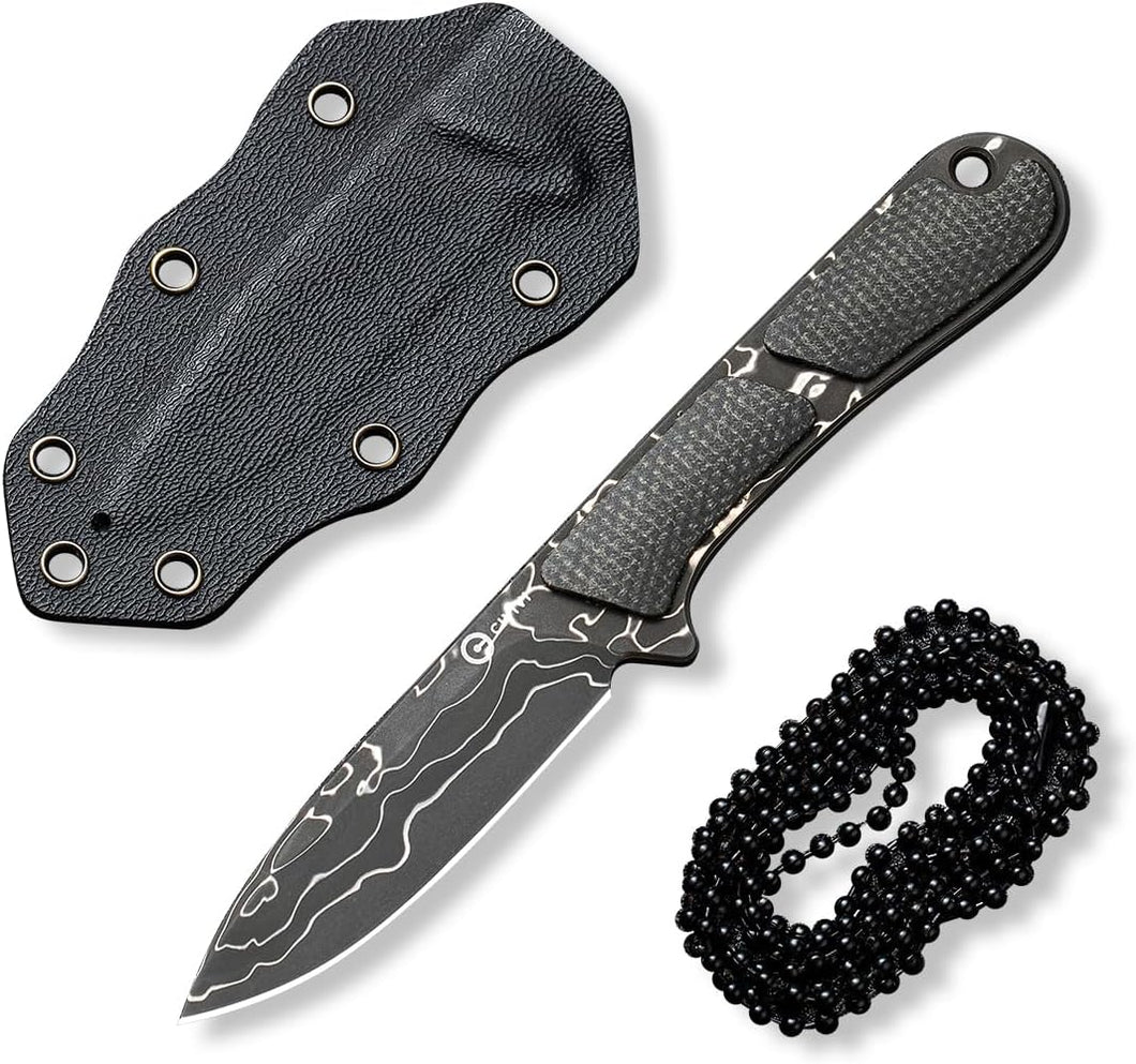 CIVIVI Mini Elementum fixed blade Damascus