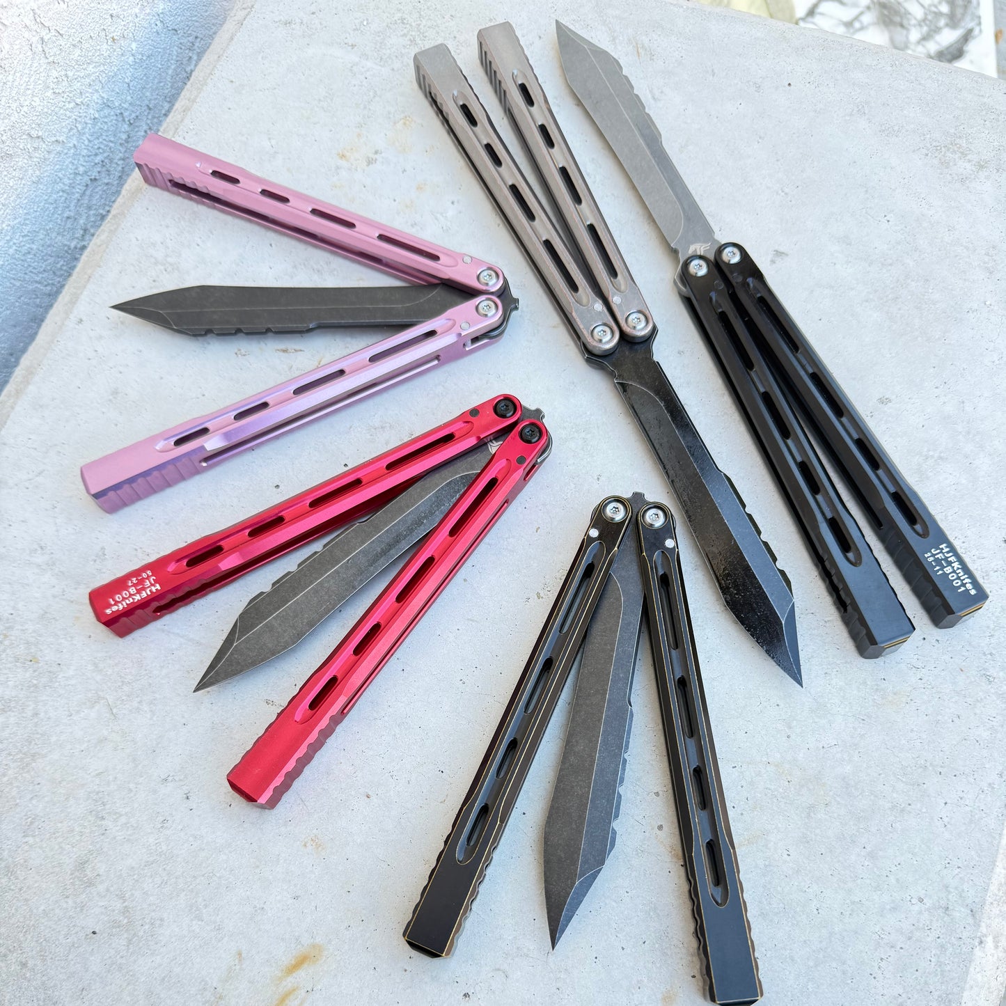 JF Knifeworks - JF001  (False Edge Balisong)