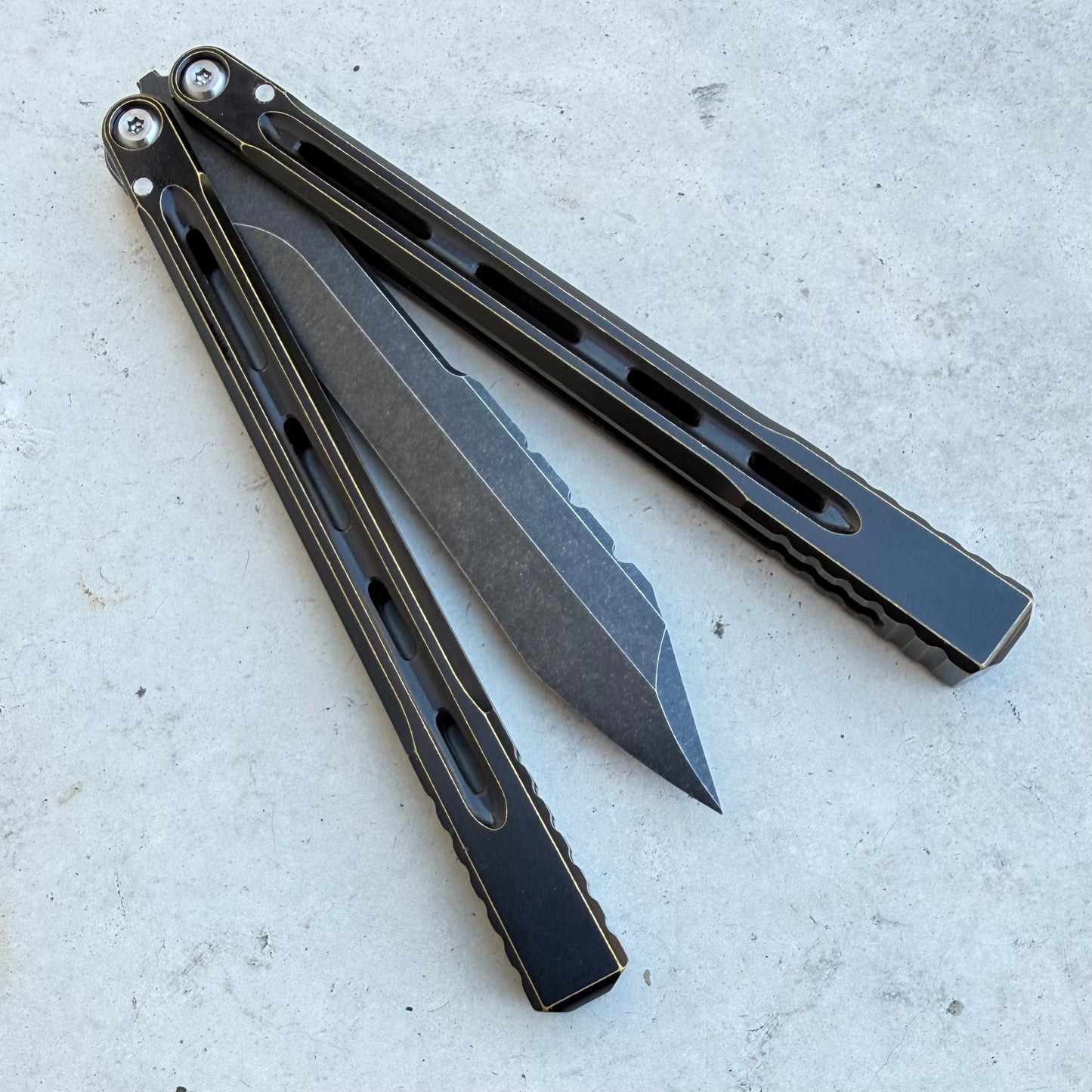 JF Knifeworks - JF001  (False Edge Balisong)