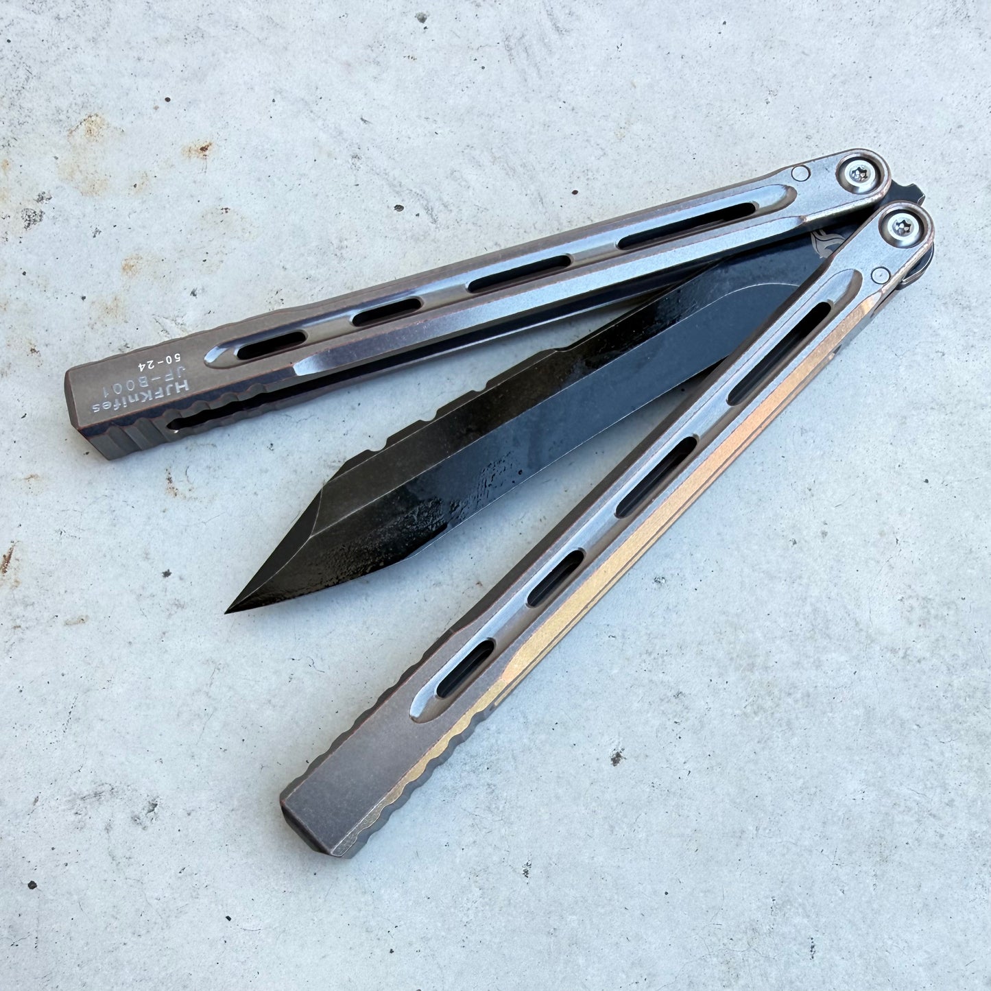 JF Knifeworks - JF001  (False Edge Balisong)