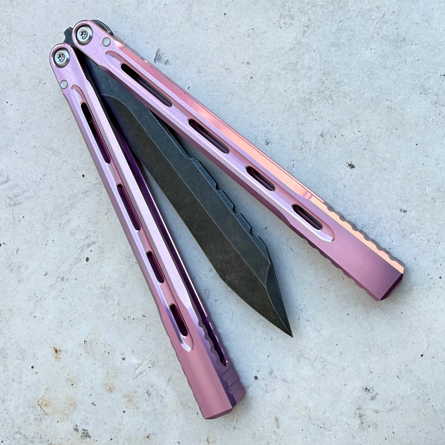 JF Knifeworks - JF001  (False Edge Balisong)