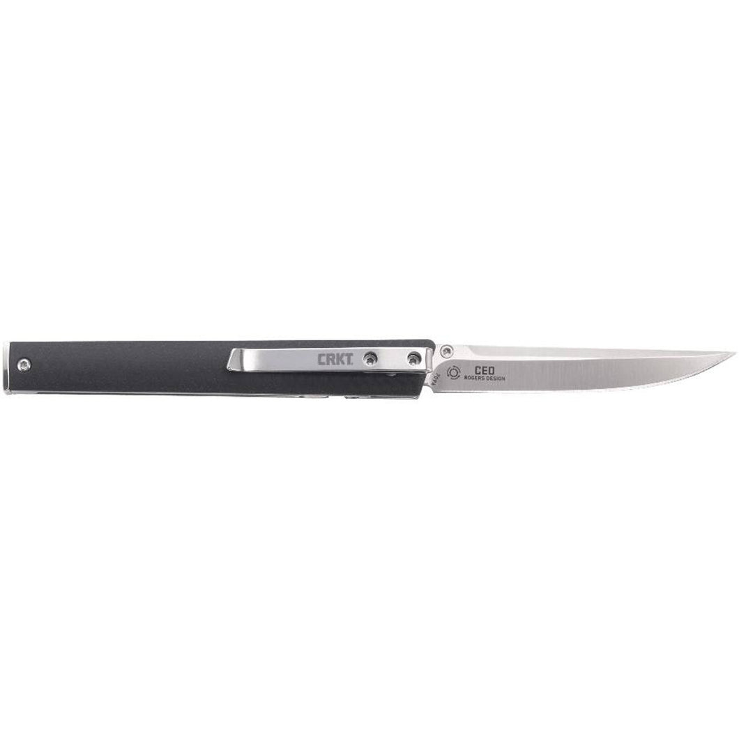 CRKT CEO Black Flipper Liner Lock Black Glass-Reinforced Nylon