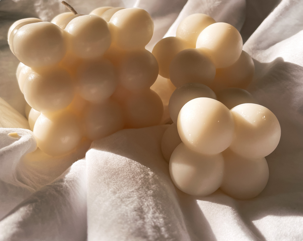 Ivory Bubble Candle