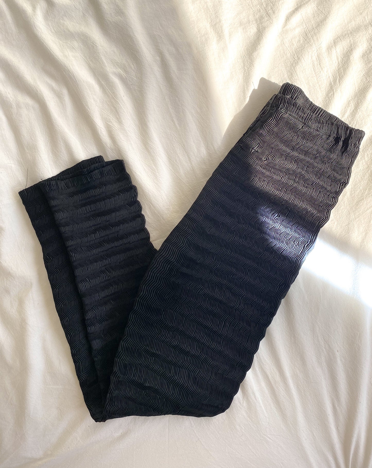 Vintage Issey Miyake Black Pleat Trouser