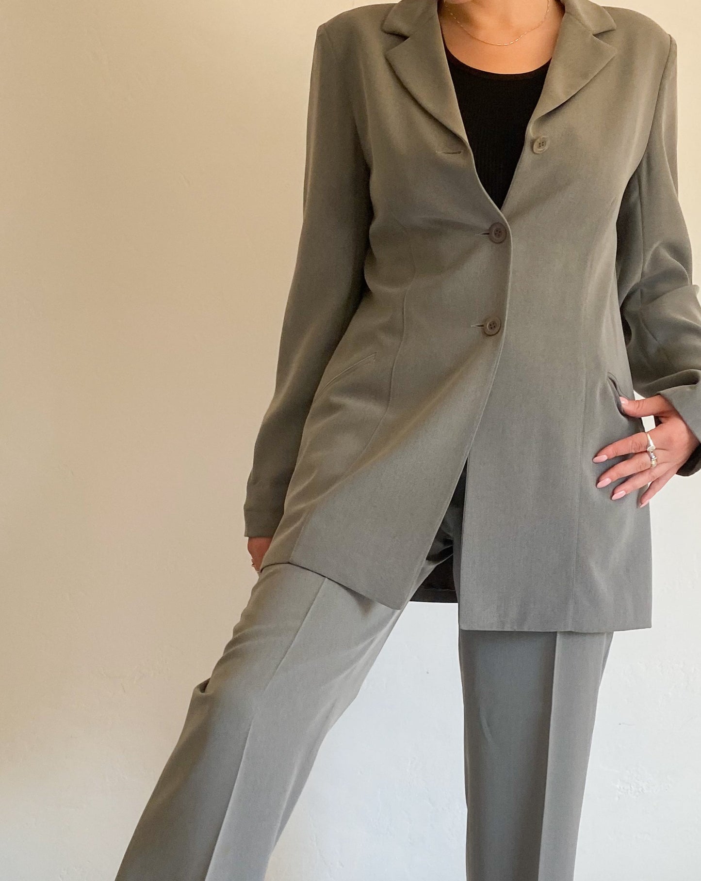 ECRU Grey Suit Set
