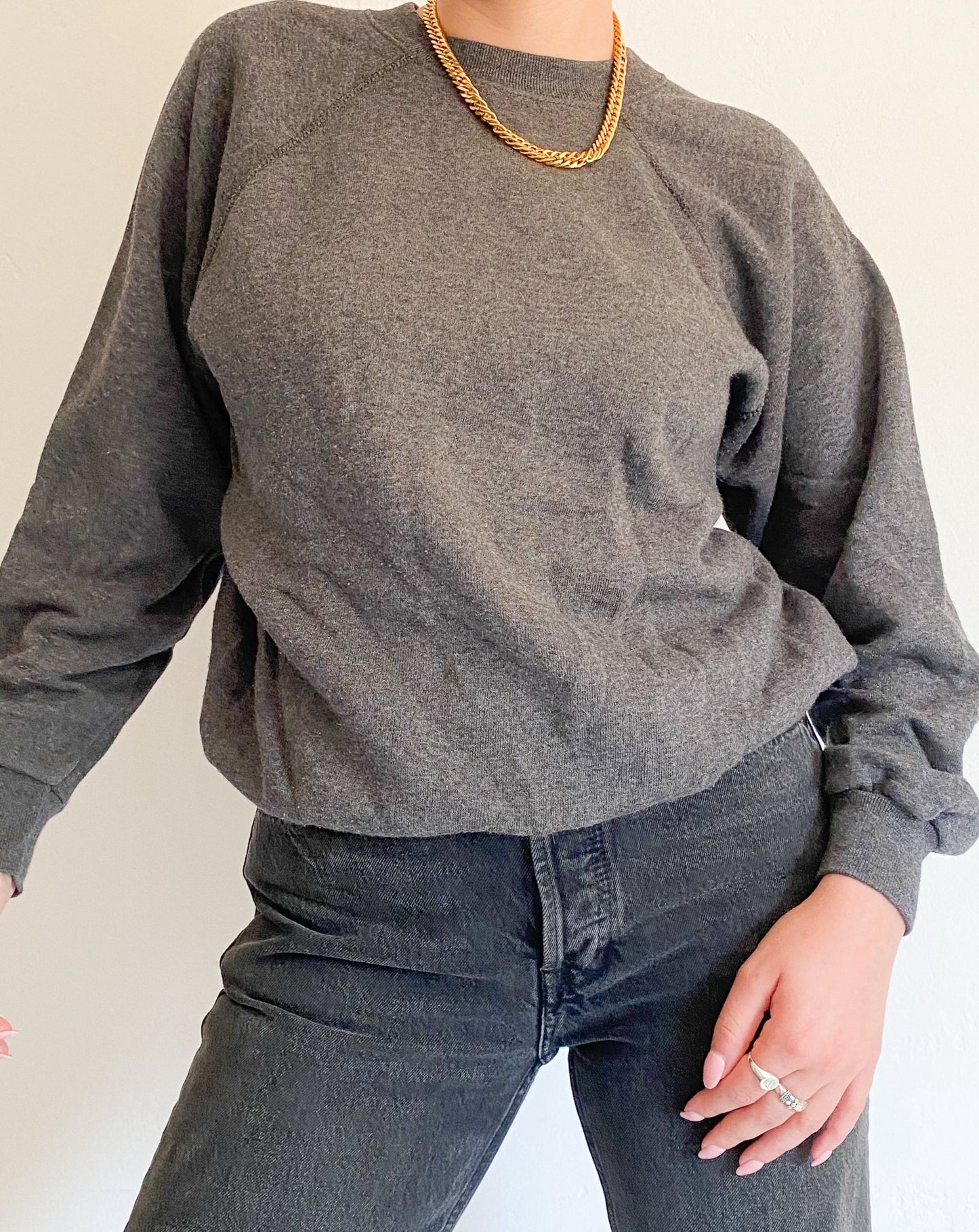 Vintage Charcoal Grey Sweatshirt