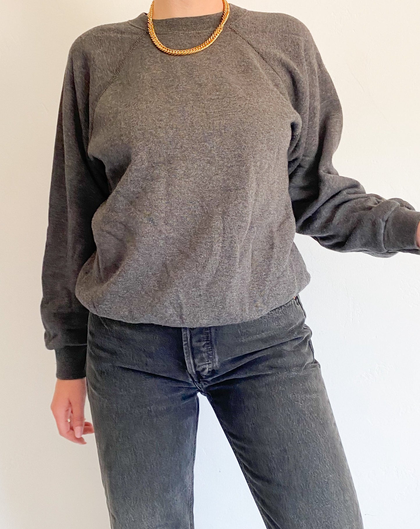 Vintage Charcoal Grey Sweatshirt