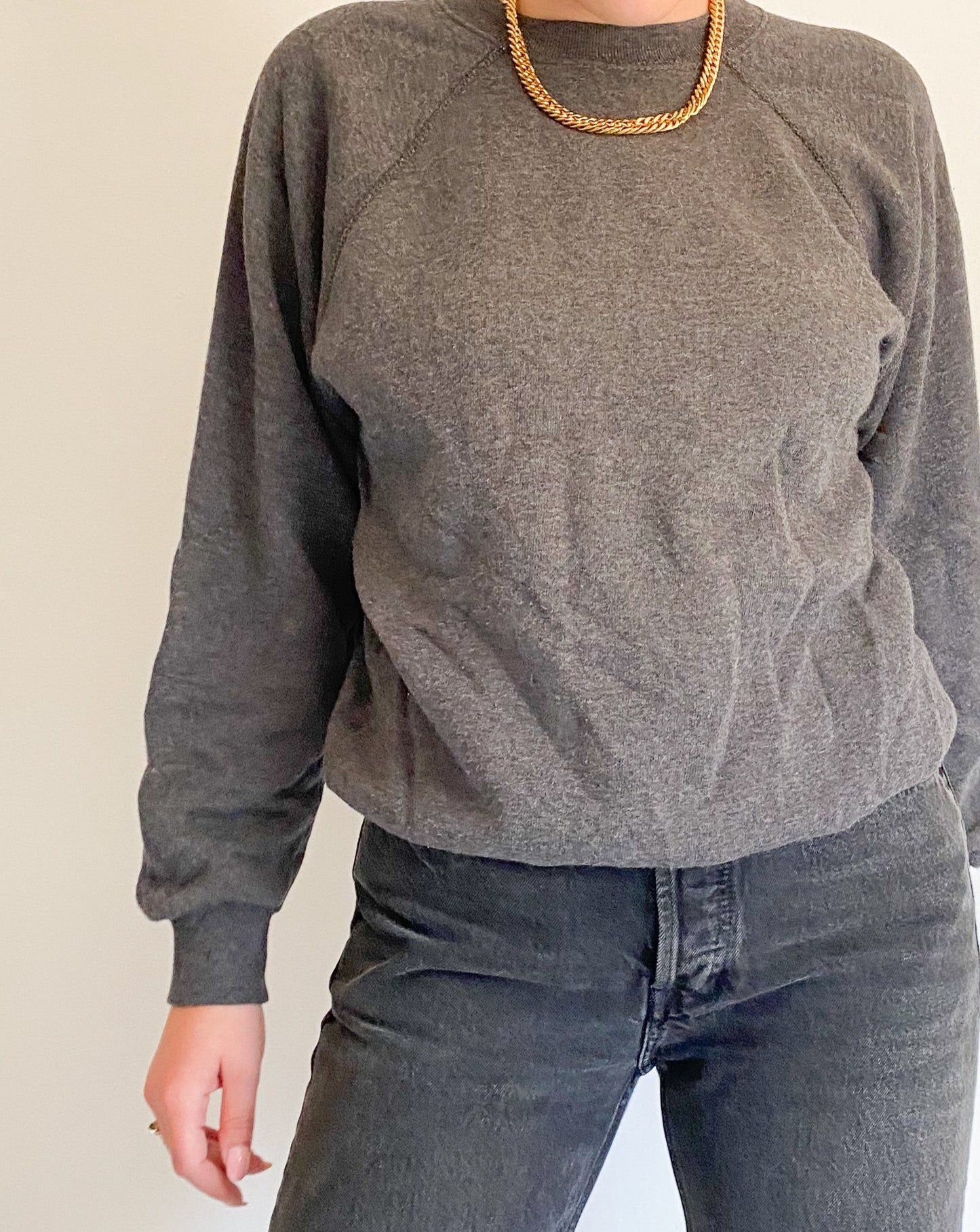 Vintage Charcoal Grey Sweatshirt