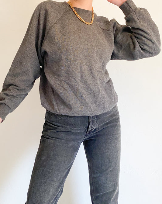 Vintage Charcoal Grey Sweatshirt