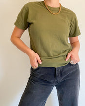 Load image into Gallery viewer, Vintage Army Green Tee
