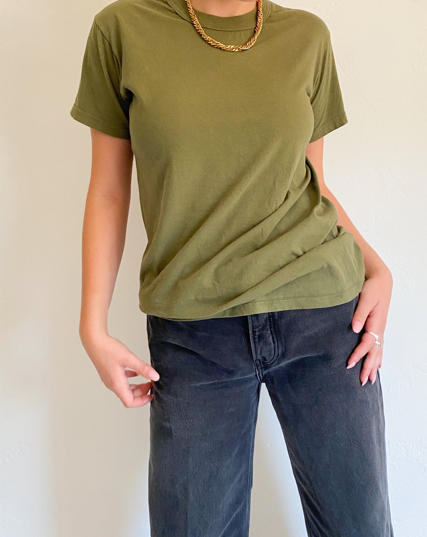 Vintage Army Green Tee