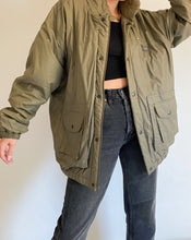 Load image into Gallery viewer, Rare Pan Am Army Green Puffer Jacket
