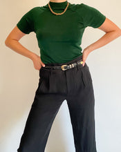 Load image into Gallery viewer, Vintage 90s Green Short Sleeve Turtleneck
