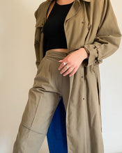 Load image into Gallery viewer, Mondi Olive Trench Suit Set
