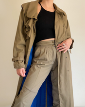Load image into Gallery viewer, Mondi Olive Trench Suit Set
