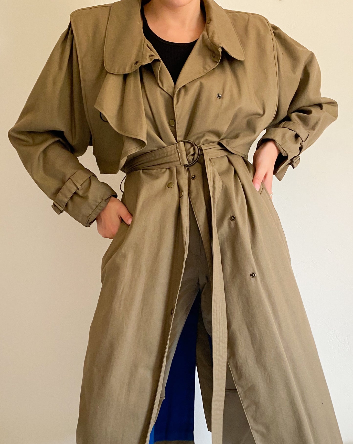 Mondi Olive Trench Suit Set