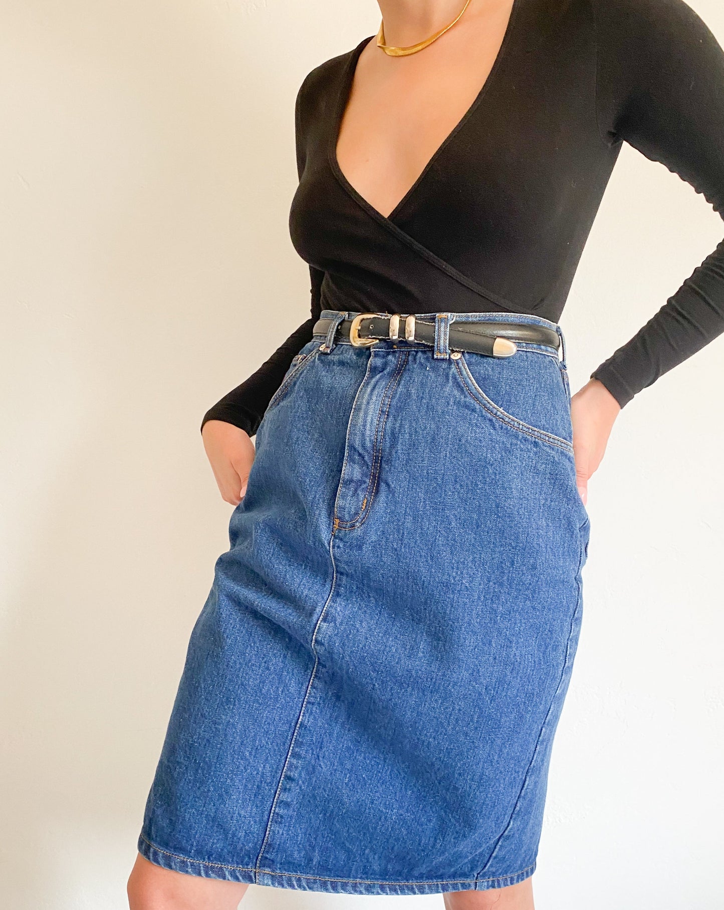 Vintage Denim Skirt