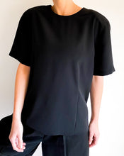 Load image into Gallery viewer, Vintage Black Short Sleeve Blouse
