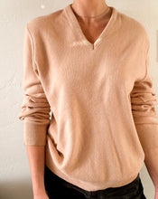 Load image into Gallery viewer, Vintage Beige V-Neck Sweater
