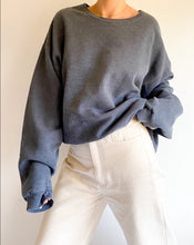 Load image into Gallery viewer, Vintage Faded Blue Sweatshirt
