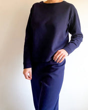 Load image into Gallery viewer, Vintage Navy Blue Sweat Suit
