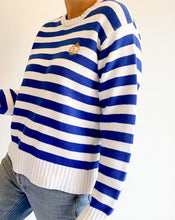 Load image into Gallery viewer, Vintage Ralph Lauren Blue and White Stripe Knit
