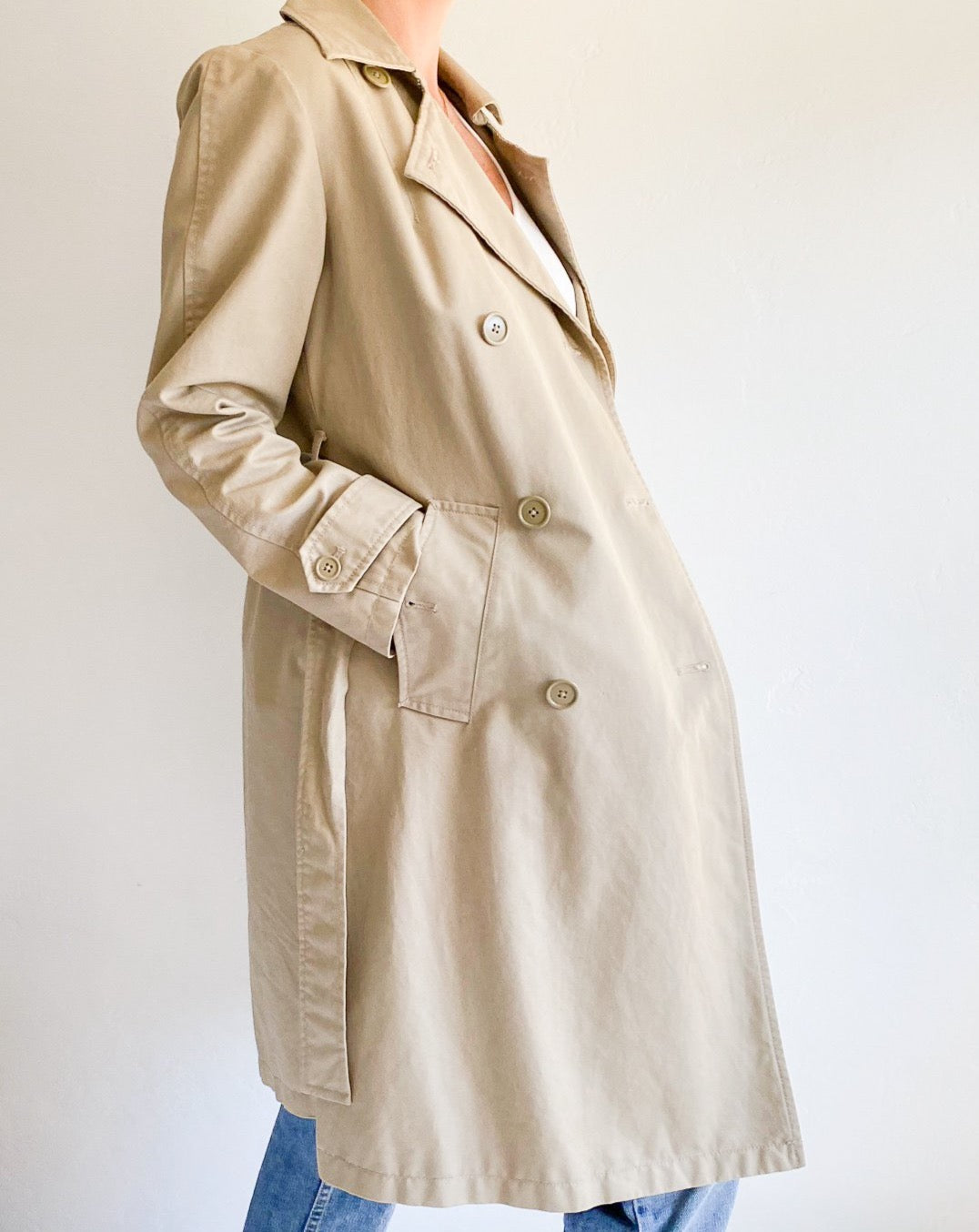 Vintage Gap Beige Trench Coat