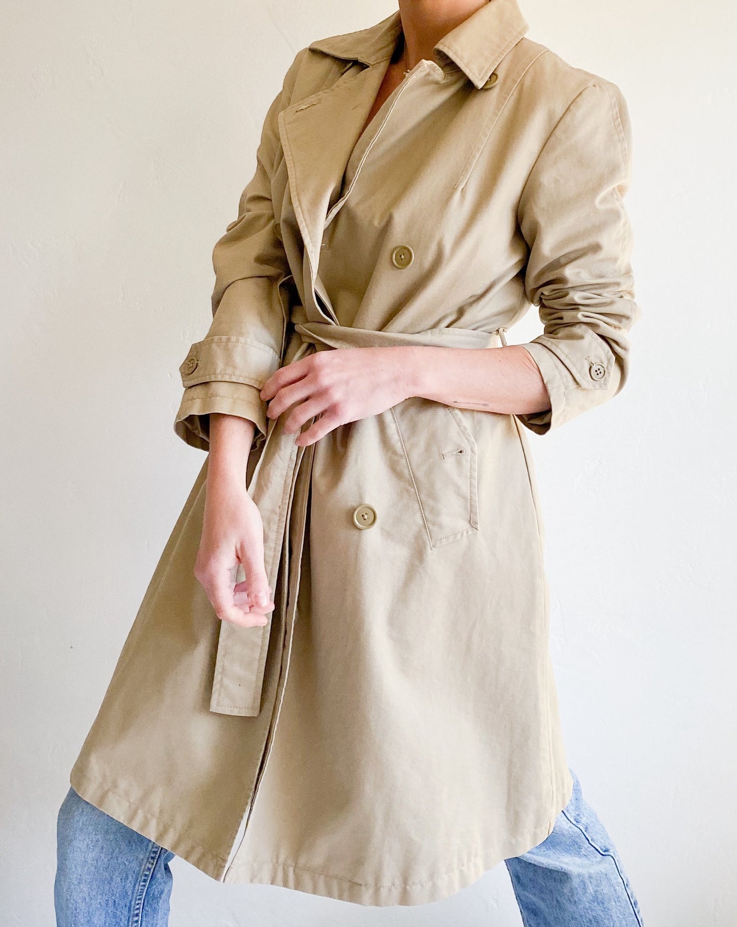 Vintage Gap Beige Trench Coat