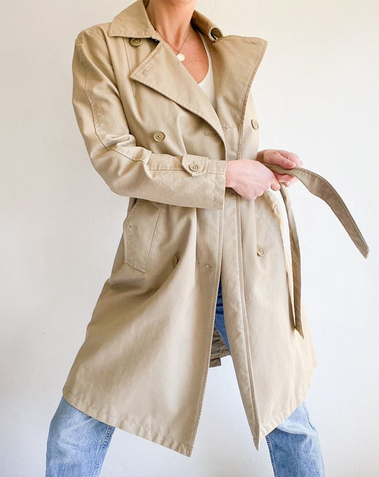 Vintage Gap Beige Trench Coat