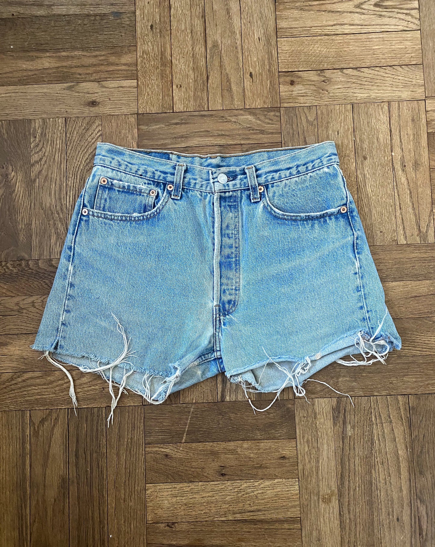 Vintage Levi's with Leather Patchwork