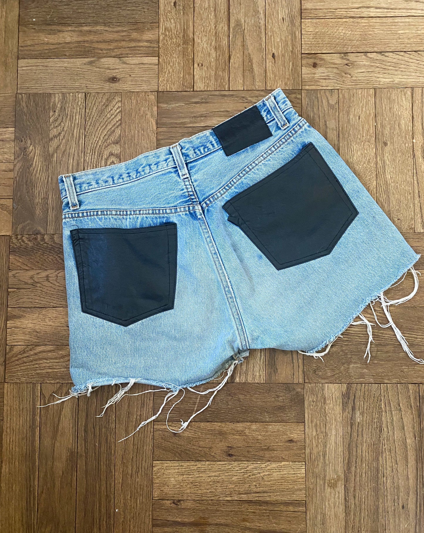 Vintage Levi's with Leather Patchwork