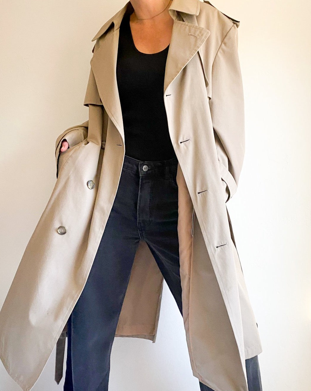 Vintage London Fog Khaki Trench Coat