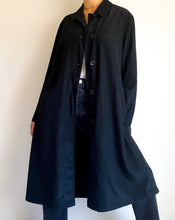Load image into Gallery viewer, Vintage Hilary Radley Black Trench Coat

