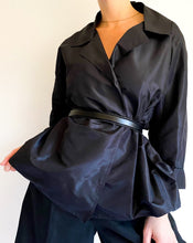 Load image into Gallery viewer, Vintage Zoran Black Silk Jacket
