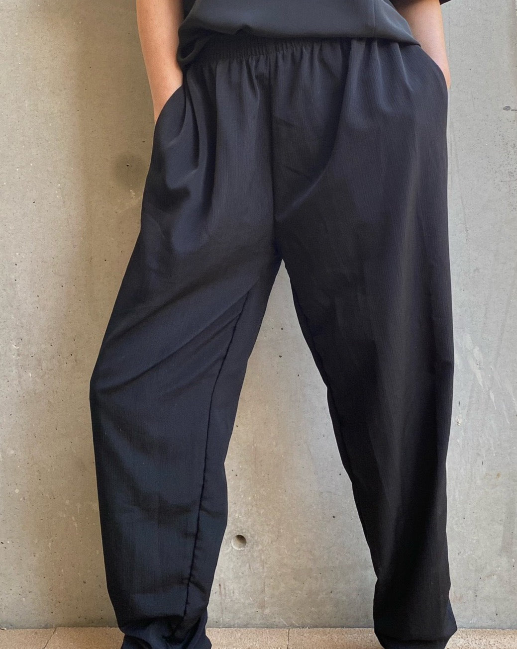 Vintage Black Relaxed Trouser