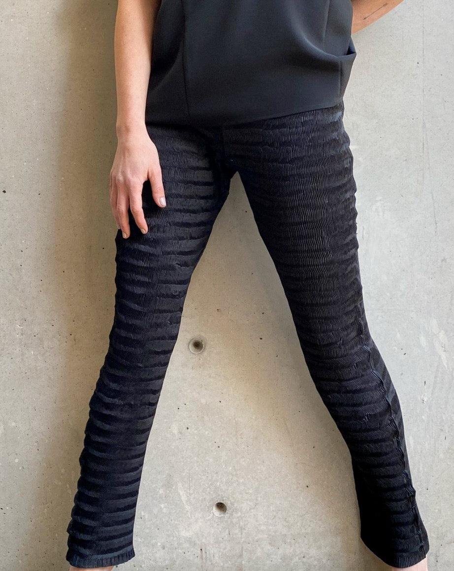 Vintage Issey Miyake Black Pleat Trouser