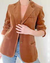 Load image into Gallery viewer, Vintage Brown Velvet Blazer
