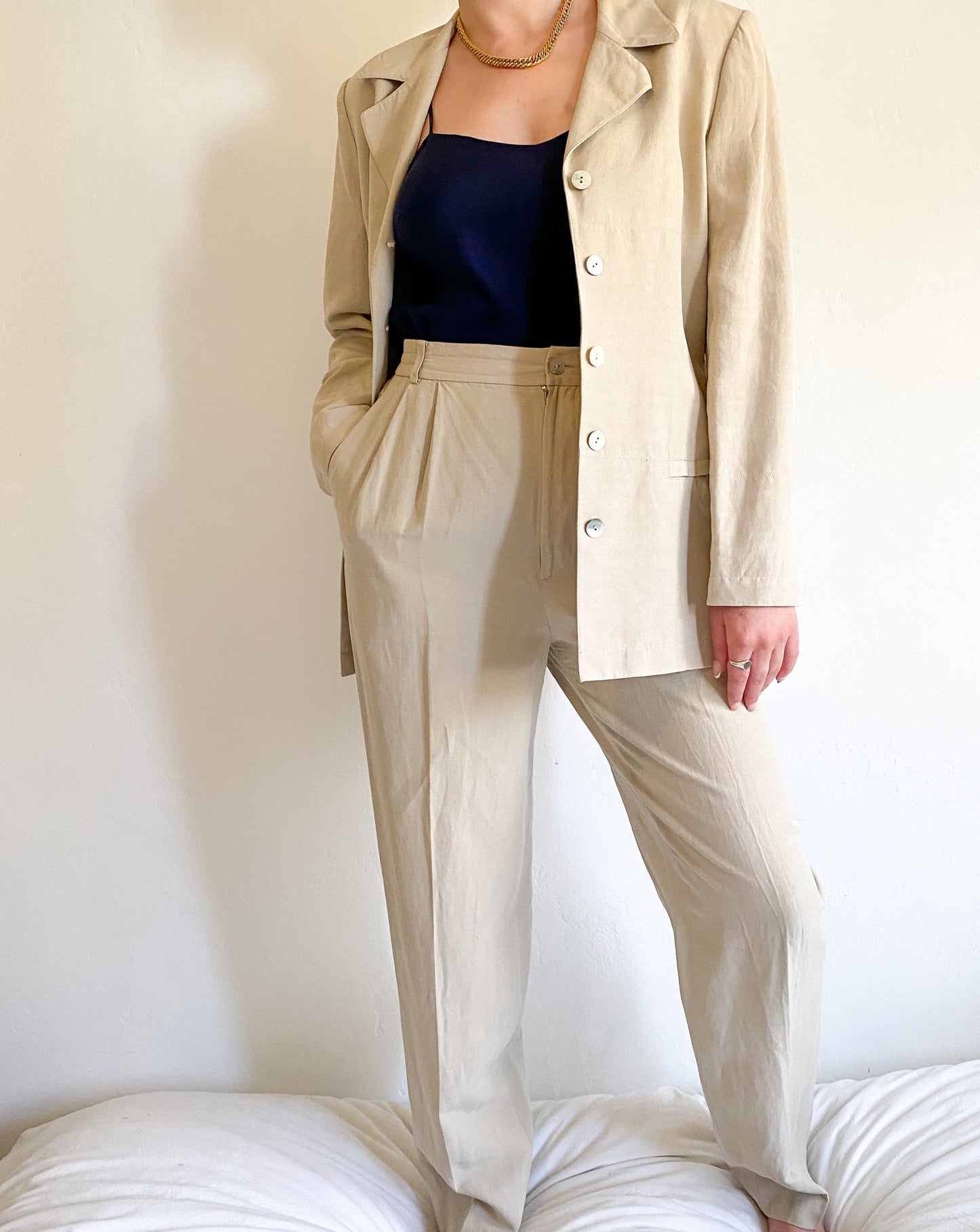 George Cibaud Beige Suit