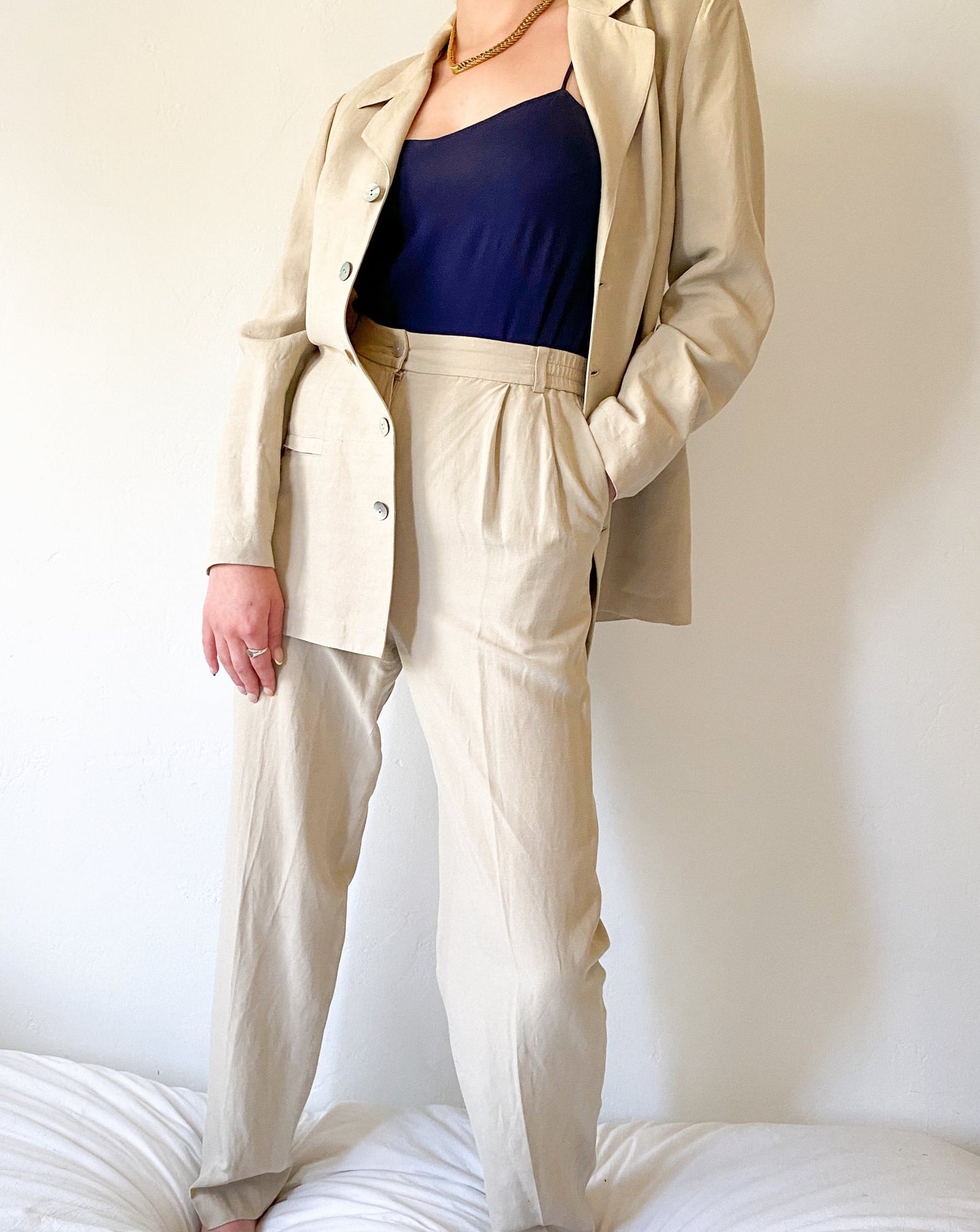 George Cibaud Beige Suit