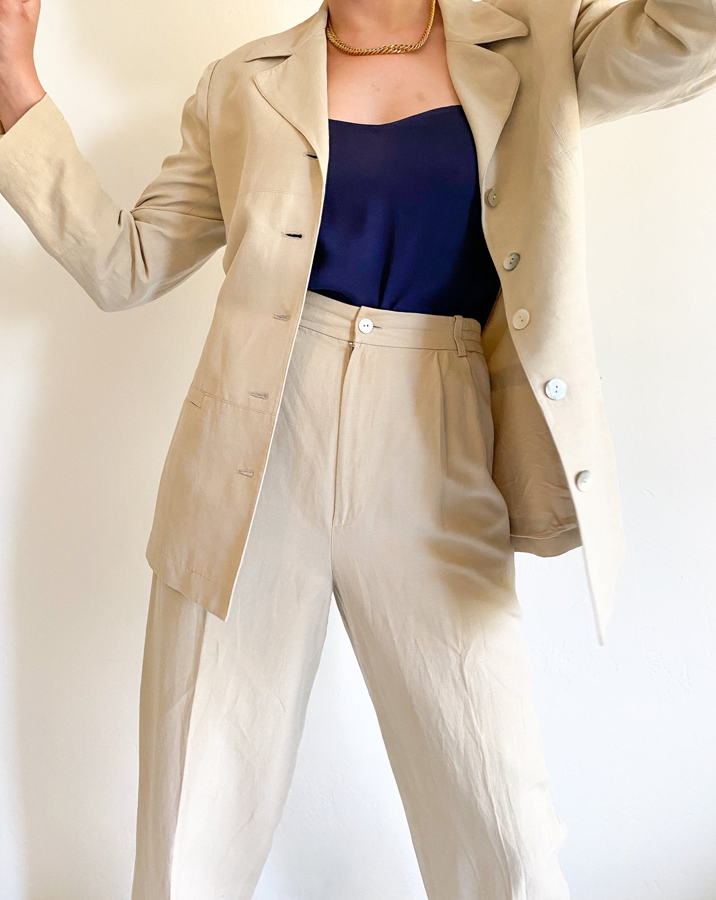 George Cibaud Beige Suit