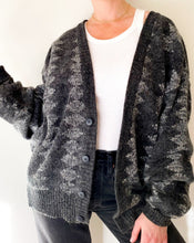 Load image into Gallery viewer, Vintage Grey Argyle Cardigan
